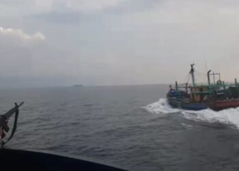 KKP Tangkap Kapal Ilegal Fishing Asal Malaysia di Selat Malaka