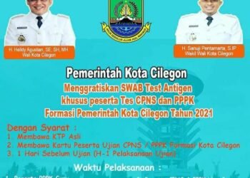 Tes Antigen Peserta SKD CPNS dan PPPK Formasi Kota Cilegon Digratiskan, Ini Jadwalnya 10 Tes Antigen Peserta SKD CPNS dan PPPK Formasi Kota Cilegon Digratiskan, Ini Jadwalnya