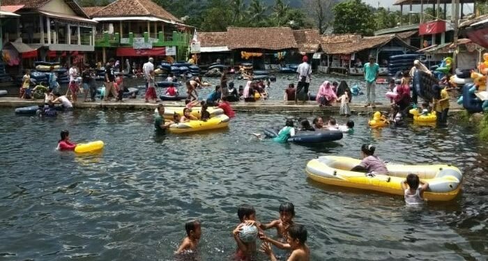 Wisata Pemandian Cikoromoy Ramai, Polisi Gelar Sidak Prokes