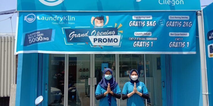 Grand Opening LaundryKlin Temu Putih Cilegon Bertabur Promo