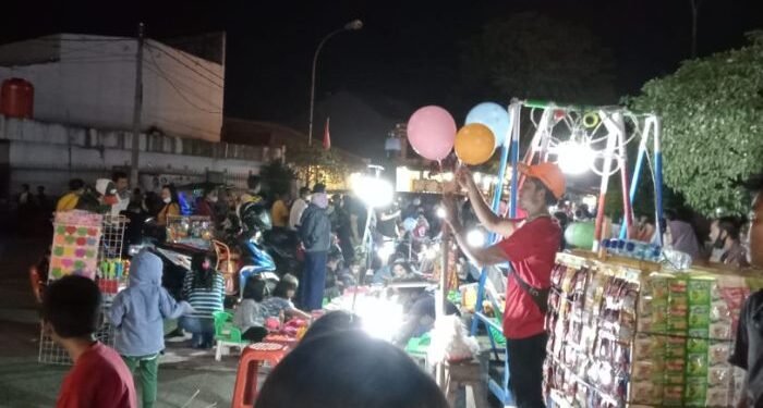 Penerapan PPKM Level 2 di Lebak, Dua Ruas Jalan Kini Dipadati Pedagang