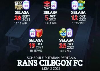 Jadwal Bertanding Klub Milik Raffi Ahmad Rans FC di Liga 2 Grup B, 28 September 2021 Lawan Dewa United