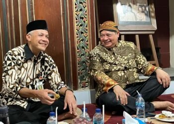 Airlangga dan Ganjar Bertemu di Klaten, Keduanya Terlihat Ngobrol Serius