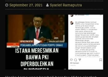 Cek Fakta: Pemerintahan Jokowi Melegalkan PKI 2 Cek Fakta: Pemerintahan Jokowi Melegalkan PKI