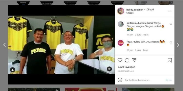 Walikota Cilegon Helldy Resmikan Kantor PSSI dan Galeri Persic , Warganet : Kami Kangen Cilegon United