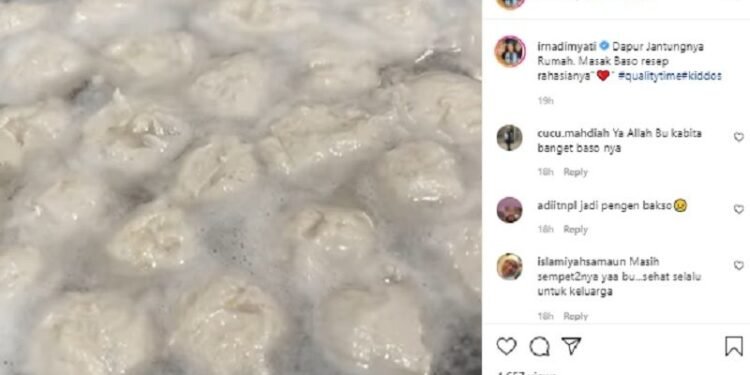 Bupati Irna Berbagi Tips Bikin Bakso Ikan Sehat, Gimana ya Rasanya…