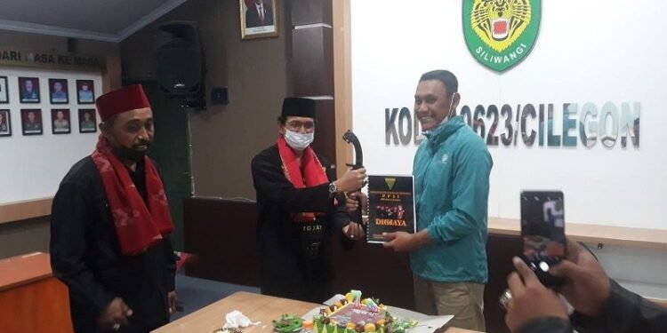 Markas Kodim 0623 Cilegon Disambangi Pendekar Masih Terkait dengan Moment HUT Ke 76 TNI