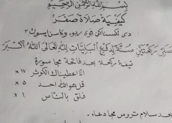 Tata Cara Sholat Safar atau Rebo Wekasan dan Bacaan Doanya