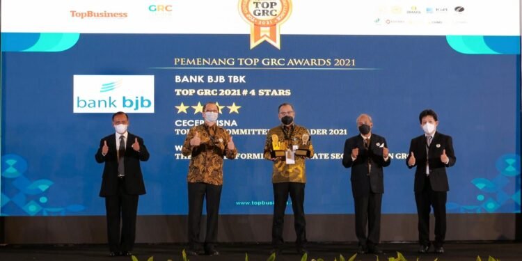 Bank BJB Sabet Tiga Penghargaan TOP GRC Award 2021