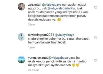 Bupati Lebak Ajak Gubernur Banten Ngopi, Netizen: Gas Bu, Bawa ke Pelosok