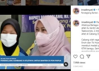 Atlet Pandeglang Raih Medali di PON XX, Bupati Irna: Mereka Telah Mengharumkan Kita