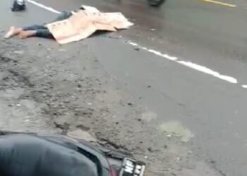 Pemotor Asal Serang Tewas Dihantam Mobil Tangki Pertamina di Rangkasbitung