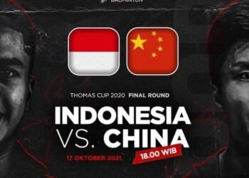 Perbandingan Peringkat Dunia Line Up Final Thomas Cup 2020 Indonesia vs China, Merah Putih Lebih Unggul