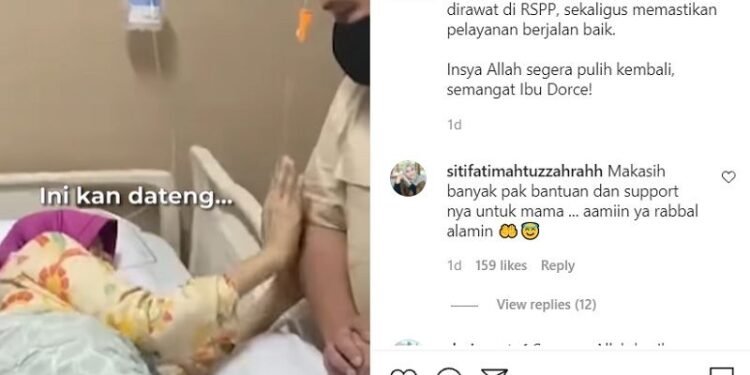 Dorce Gamalama Masuk RS Lagi, Menteri BUMN Eric Thoir Menjengkuk dan Kirim Doa