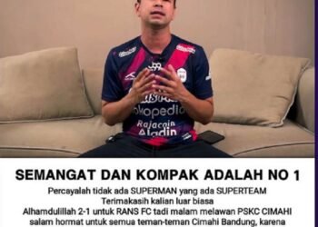 Rans FC Tekuk PSKC 2-1, Raffi Ahmad Katakan Ini ke PSKC Cimahi