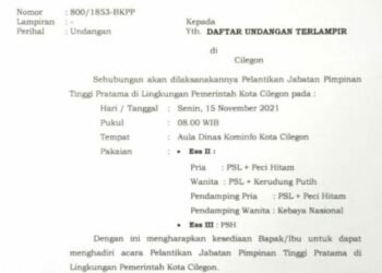 Bocoran Terbaru Mutasi dan Rotasi 48 Eselon II dan III Pemkot Cilegon, Masih Ada Kesempatan Buat Melobi?