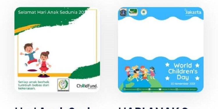 10 Link Twibbon Hari Anak Sedunia 20 November 2021 yang Keren, ada Bonus Caption!