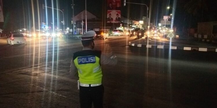 PPKM Level 3, Polres Serang Kota Kembali Lakukan Pengalihan dan Penutupan Arus Lalin
