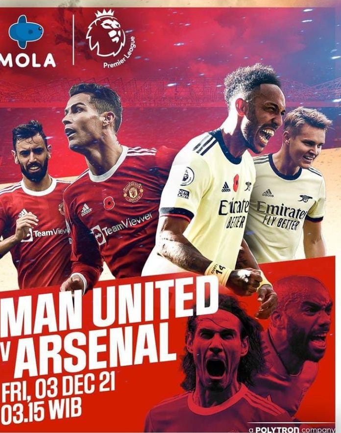Link Live Streaming Manchester United vs Arsenal, Adu Strategi Carrick Kontra Mikel Arteta 1 Link Live Streaming Manchester United vs Arsenal, Adu Strategi Carrick Kontra Mikel Arteta