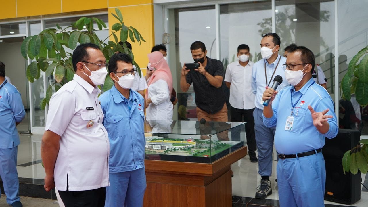 Keren! Area Parkir Stadion Seruni Pakai Agregat Slag Baja Ramah Lingkungan dari Krakatau Posco