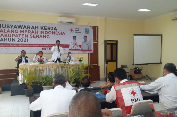 Gelar Musyawarah Kerja, PMI Kabupaten Serang Targetkan Miliki Gedung Sendiri