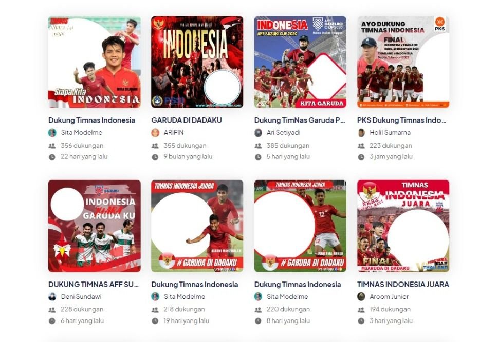 17 Link Twibbon Dukung Timnas Indonesia Juara Piala AFF 2020, Gelorakan Semangat Skuad Garuda 4 17 Link Twibbon Dukung Timnas Indonesia Juara Piala AFF 2020, Gelorakan Semangat Skuad Garuda