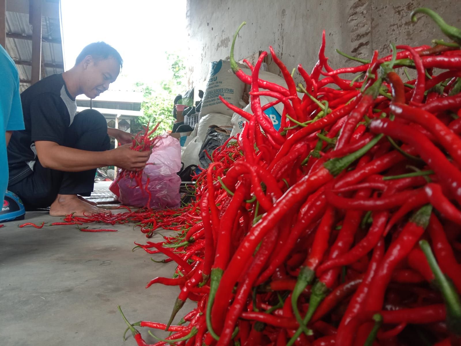 Akhir Tahun, Harga Cabai Rawit di Pasar Kranggot Cilegon Naik