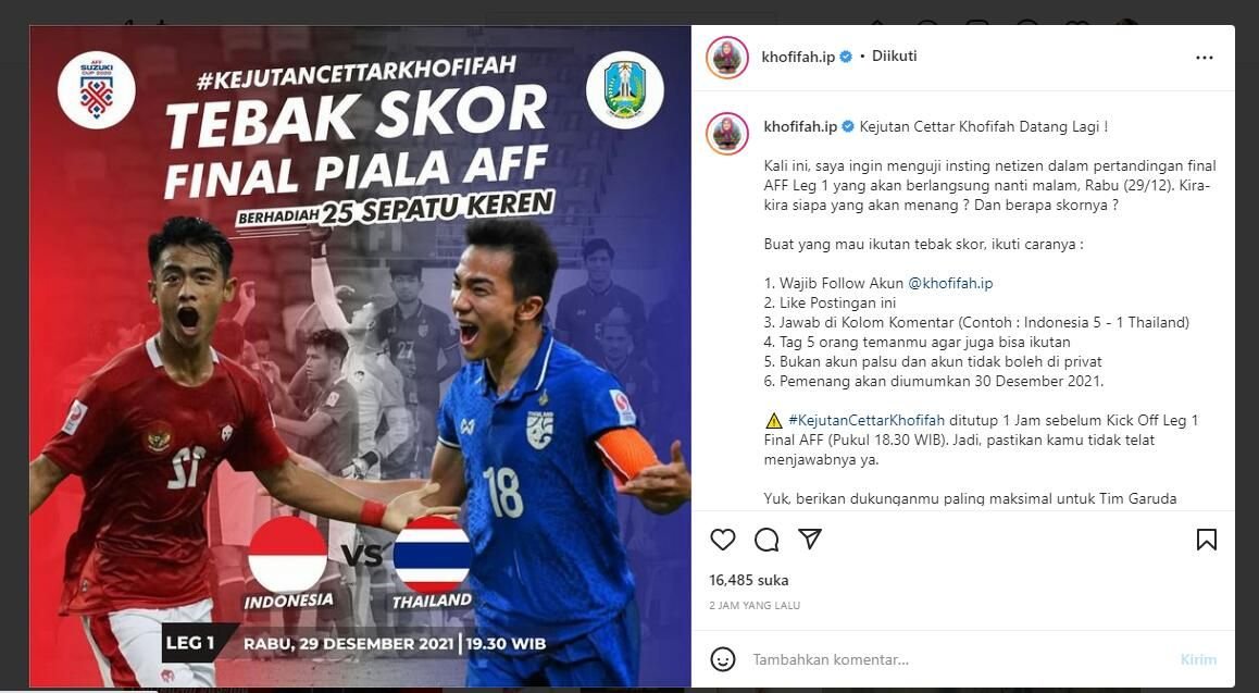 Gubernur Jatim Khofifah Buka Tantangan Tebak Skor Final Piala AFF 2020, Hadiah Belum Jelas.. 9 Gubernur Jatim Khofifah Buka Tantangan Tebak Skor Final Piala AFF 2020, Hadiah Belum Jelas..