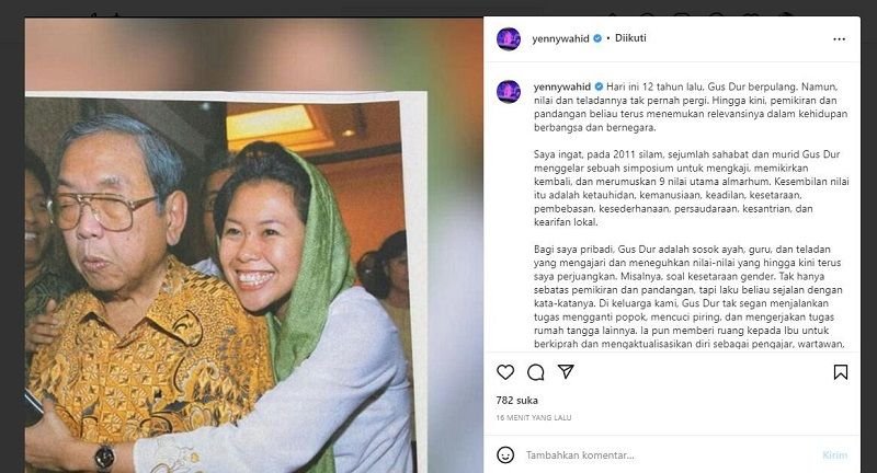 30 Desember 2021 Haul Gus Dur ke 12, Duta Besar Sampai Muridnya Bakal Berikan Testimoni