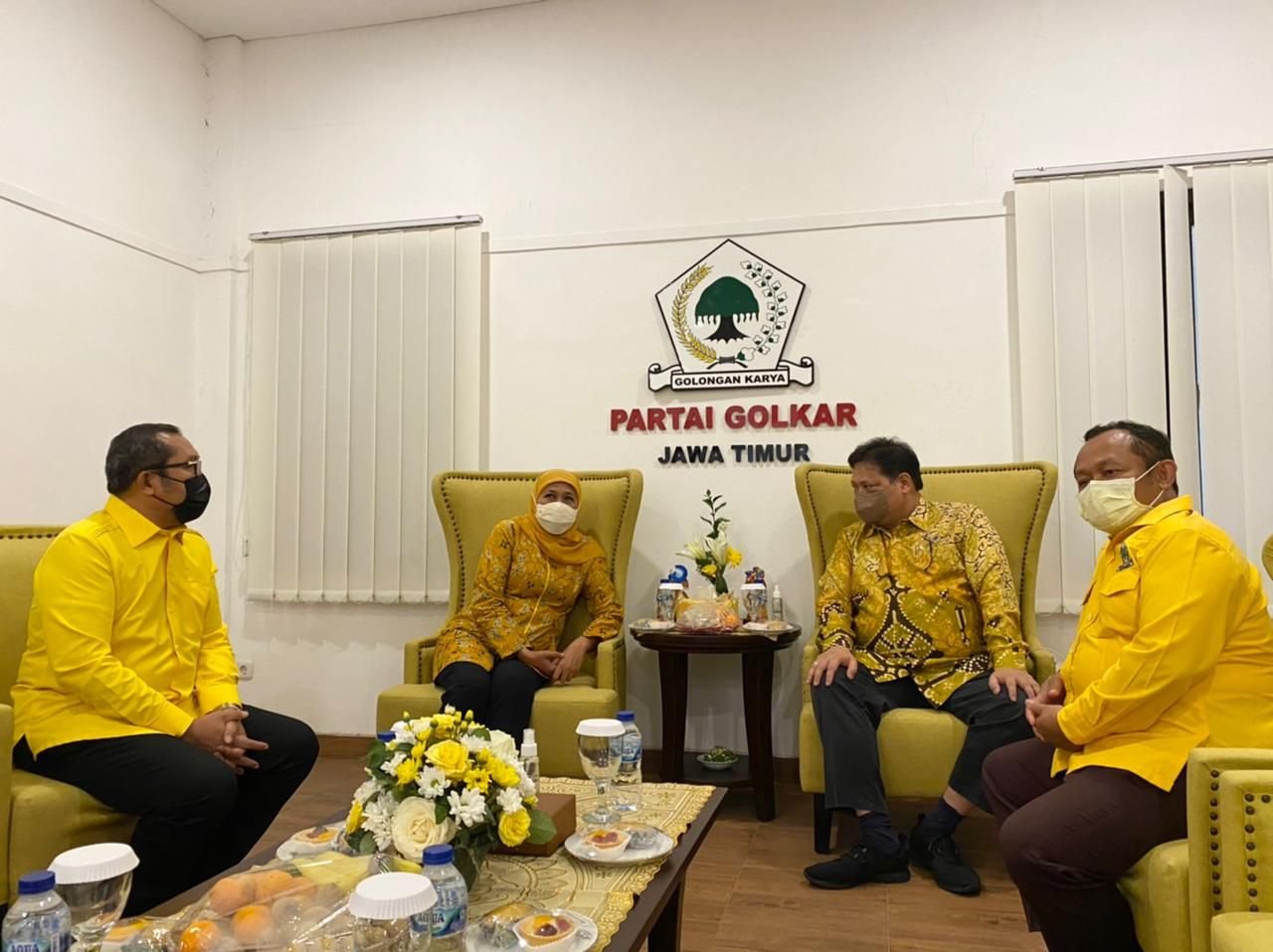 Airlangga Mengapresiasi Kerja Sama DPD Golkar Jatim Kepemimpinan Pak Sarmuji dengan Ibu Gubernur Khofifah