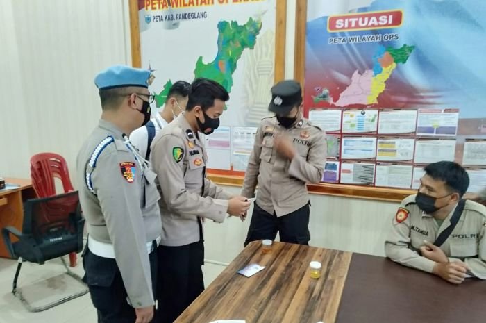 Polres Pandeglang Mendadak Gelar Tes Urine ke Anggotanya, Hasilnya......