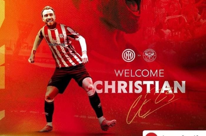 Christian Eriksen Berlabuh di Brentford, Pesepakbola dengan Alat Pacu Jantung Pertama di Liga Inggris