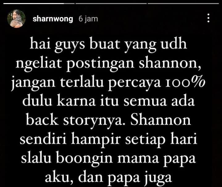 Bukan Penganiayaan yang Dialami Shannon Wong, Ini Kata Sang Adik