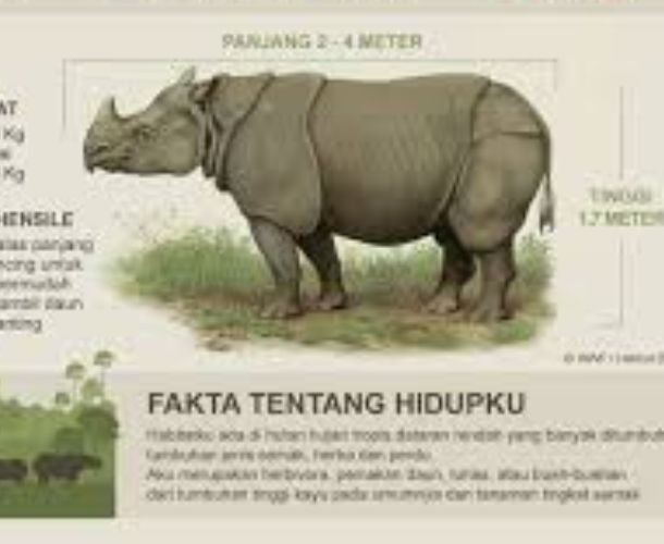 Populasi Badak Jawa di Kawasan TNUK Tahun 2021 Ada 75 Ekor