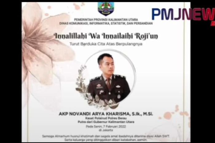 Polisi Beberkan Kronologi Kecelakaan yang Menewaskan AKP Novandi, Anak Gubernur Kalimantan Utara