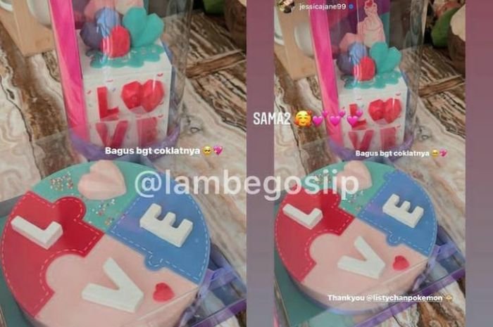 Listy Chan Beri Cokelat ke Jessica Jane Saat Hari Valentine, Tanda Sudah Berdamai?