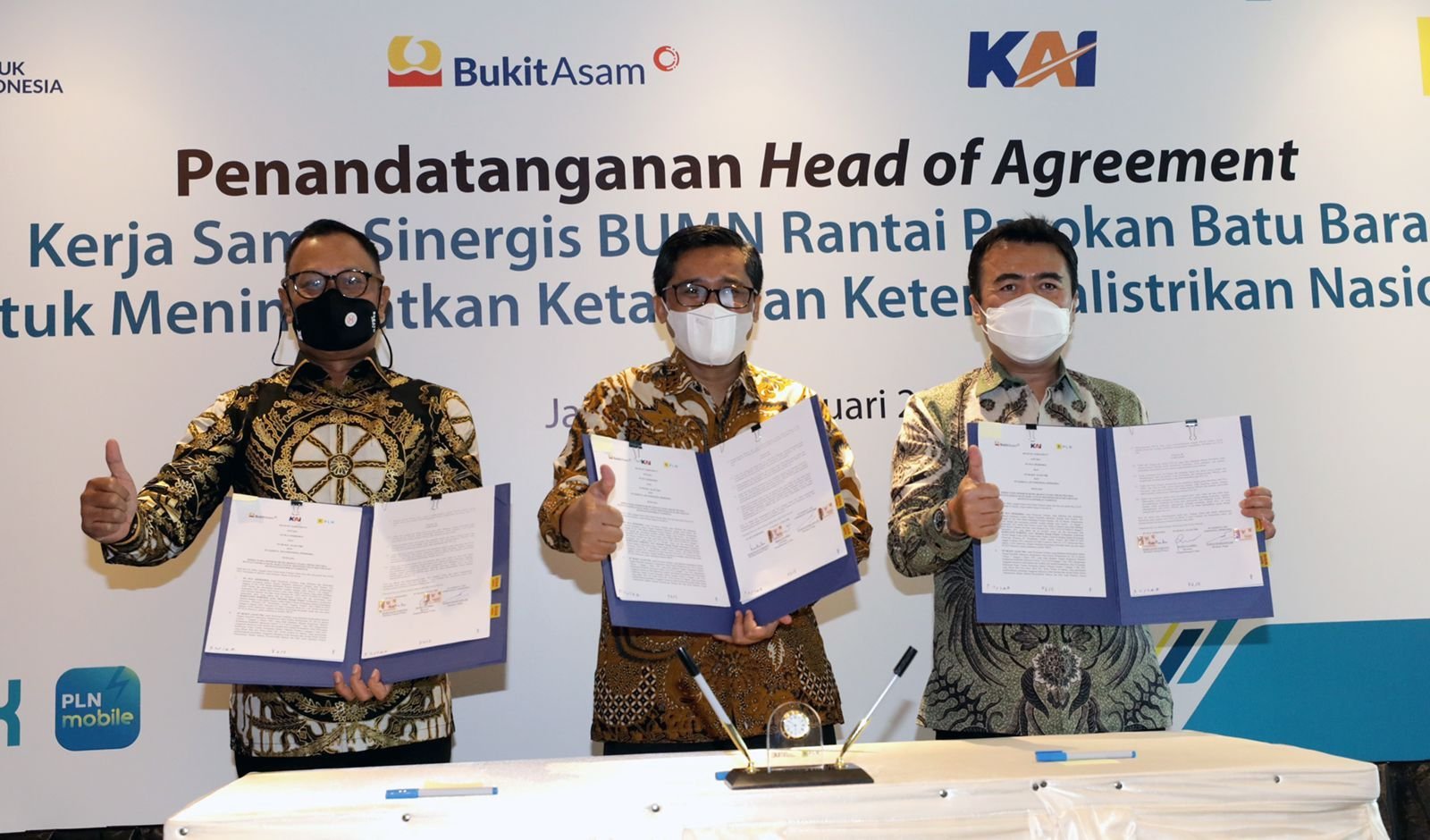 Amankan Pasokan Batu Bara, PLN Teken HoA dengan PTBA dan KAI 4 Amankan Pasokan Batu Bara, PLN Teken HoA dengan PTBA dan KAI