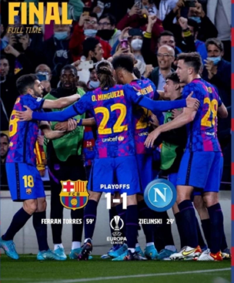 Hasil Liga Europa Jumat 18 Februari 2022, Ferran Torres Selamatkan Muka Barcelona 1 Hasil Liga Europa Jumat 18 Februari 2022, Ferran Torres Selamatkan Muka Barcelona