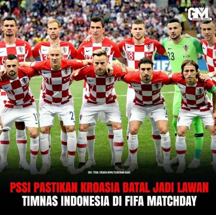 Akibat Covid-19, Kroasia Batal Jadi Lawan Timnas Indonesia di FIFA Matchday 1 Akibat Covid-19, Kroasia Batal Jadi Lawan Timnas Indonesia di FIFA Matchday