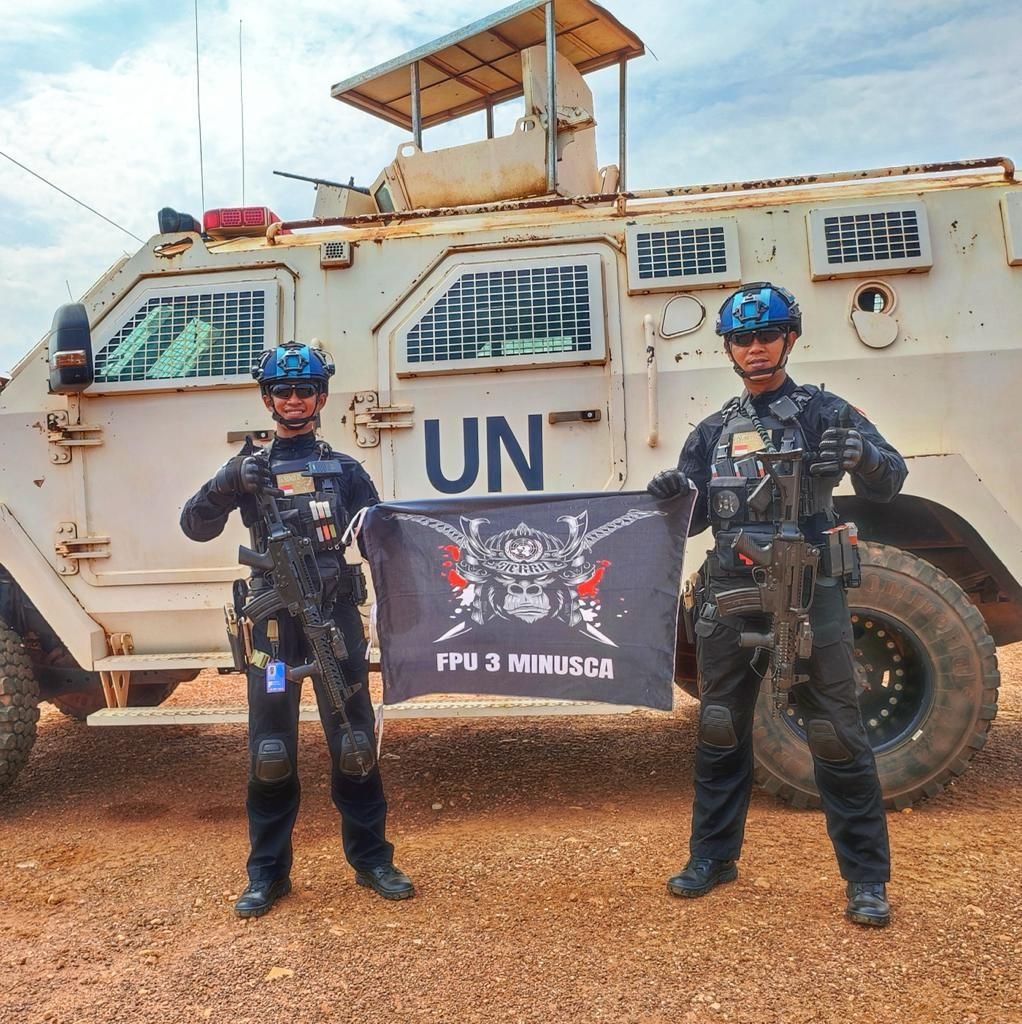 Dua Personel Satbrimob Polda Banten Ikut Jaga Perdamaian Konflik di Afrika Tengah 1 Dua Personel Satbrimob Polda Banten Ikut Jaga Perdamaian Konflik di Afrika Tengah