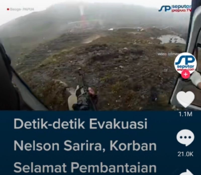 KKB Bantai 8 Orang di Distrik Beoga Barat Papua, Nelson Sarira Berhasil Lolos dan Penyelamantan Dramatis 1 KKB Bantai 8 Orang di Distrik Beoga Barat Papua, Nelson Sarira Berhasil Lolos dan Penyelamantan Dramatis