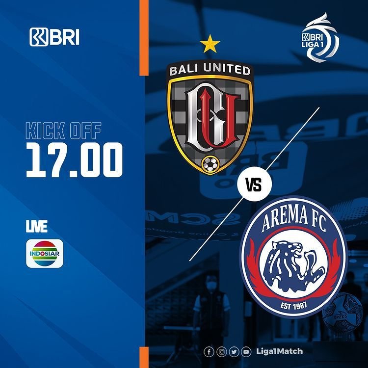 Big Match Liga 1: Bali United vs Arema FC, Simak Prediksi, Head to Head, dan Link Streaming