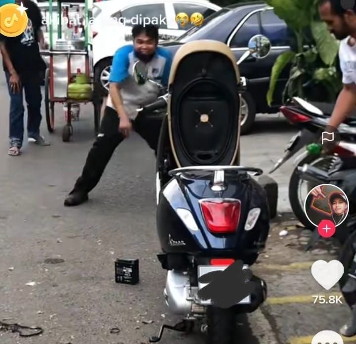 Viral di TikTok, Motor Vespa Jarang Digunakan Malah Jadi Sarang Tikus