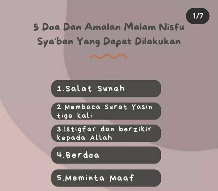 Kapan Malam Nisfu Syaban? ini 5 Amalan yang Harus Dilakukan