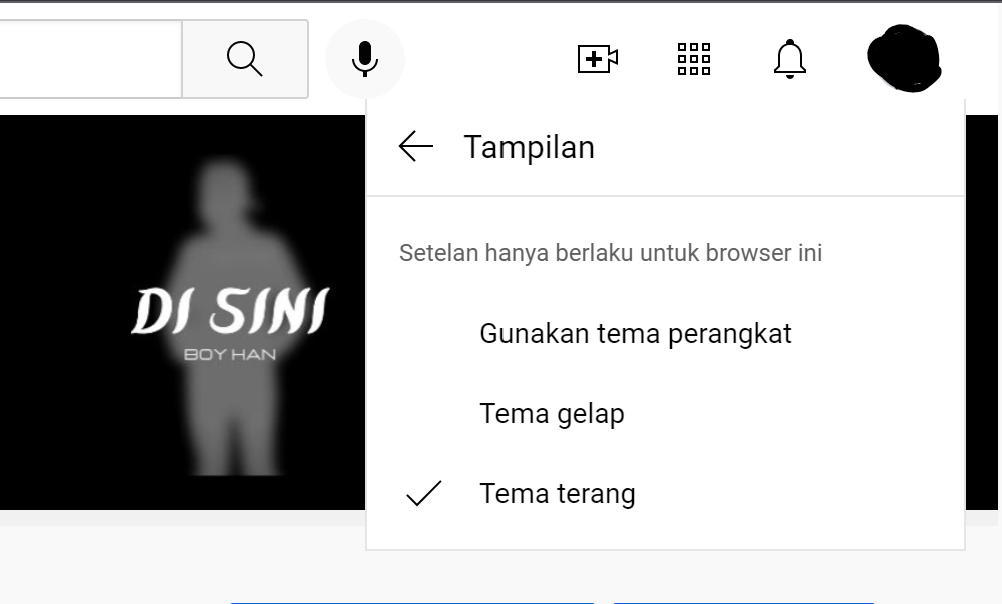 Ternyata Begini Cara Mengubah Tampilan Beranda YouTube Menjadi Gelap 2 Ternyata Begini Cara Mengubah Tampilan Beranda YouTube Menjadi Gelap