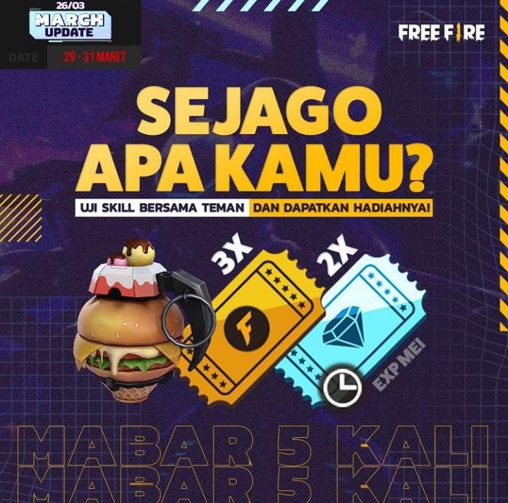 1 Menit Yang Lalu, Ini Kode Redeem FF Free Fire 30 Maret 2022