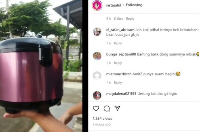 Sungguh Tega! Suami Banting Magicom Pembelian Istri, Warganet: Banting Balik Dong Suaminya 1 Sungguh Tega! Suami Banting Magicom Pembelian Istri, Warganet: Banting Balik Dong Suaminya