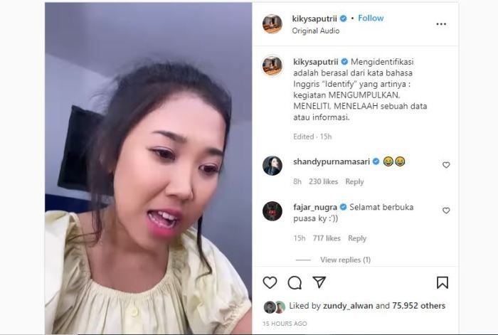 Kiky Saputri Komentari Marshel yang Beli 76 Video Porno Dea Onlyfans : Mungkin Mau Menolong Produk UMKM 2 Kiky Saputri Komentari Marshel yang Beli 76 Video Porno Dea Onlyfans : Mungkin Mau Menolong Produk UMKM