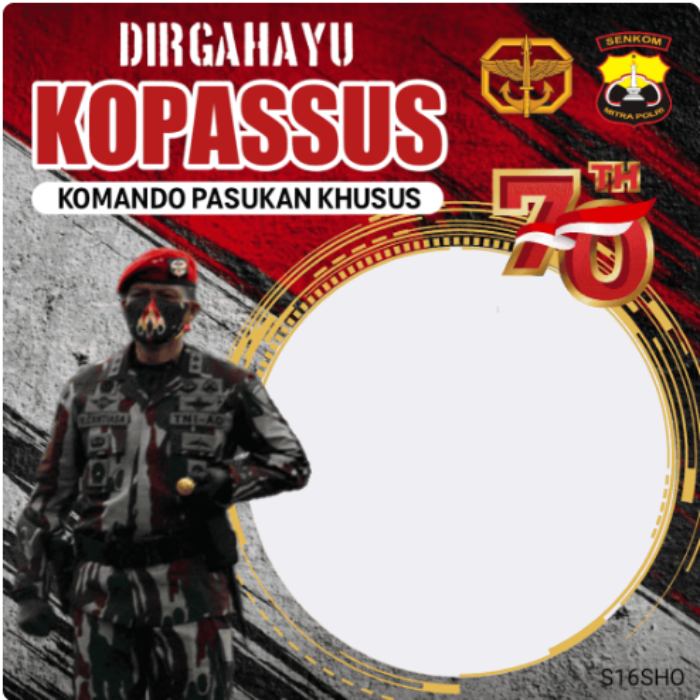 Tinggal Klik! 15 Link Twibbon HUT Kopassus ke-70, Desain Tekeren dan Terbaru, Cocok Dibagikan di Media Sosial