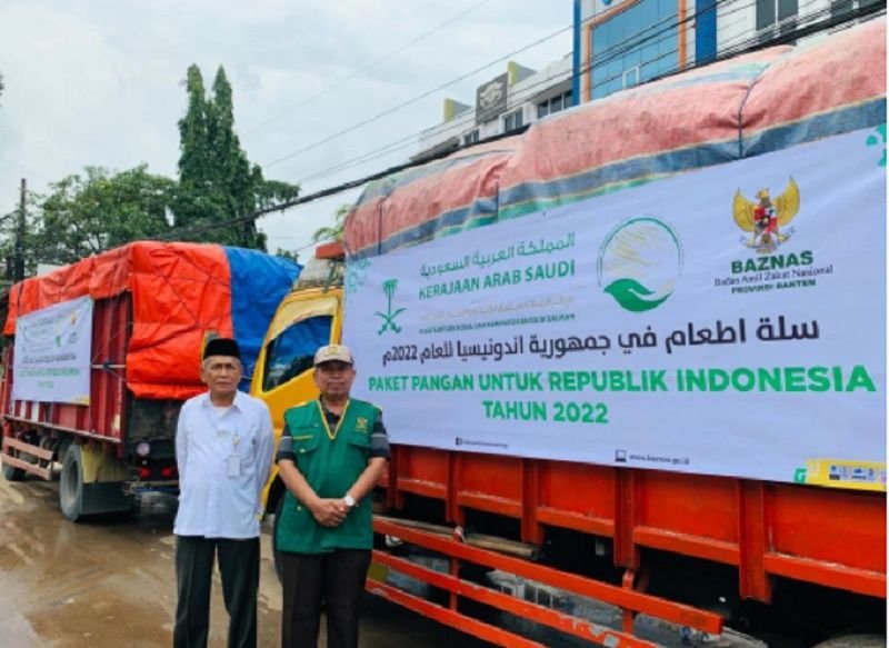 Baznas Banten Salurkan 2.708 Paket Sembako dari Raja Salman